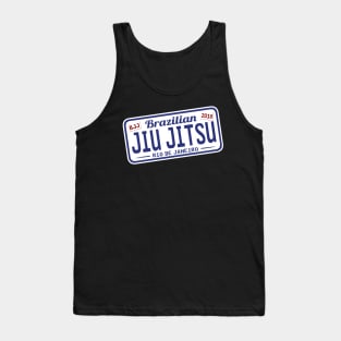 BRAZILIAN JIU JITSU - FUNNY JIU JITSU LICENSE PLATE Tank Top